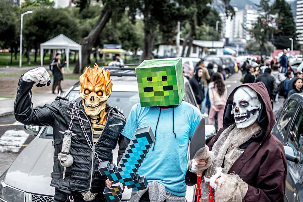 Photo gaming zombie party